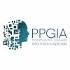 Logo do PPGIA, contendo uma cabeça humana formada por zeros e números um. Ao lado, os dizeres: PPGIA Programa de Pós-Graduação em Informática Aplicada