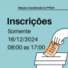Panfleto informativo da eleição ppgia